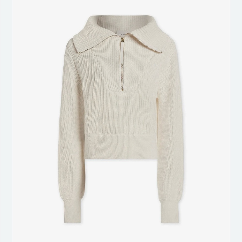 Varley Off-White Turtleneck Sweater